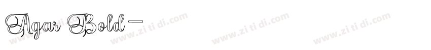 Agar Bold字体转换